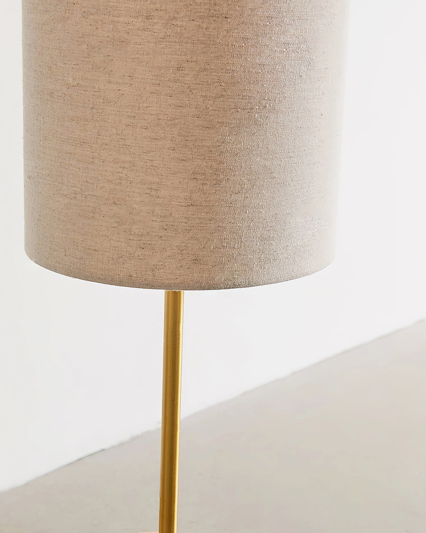 Nomi floor lamp fabric shade texture warm diffused light quality soft illumination