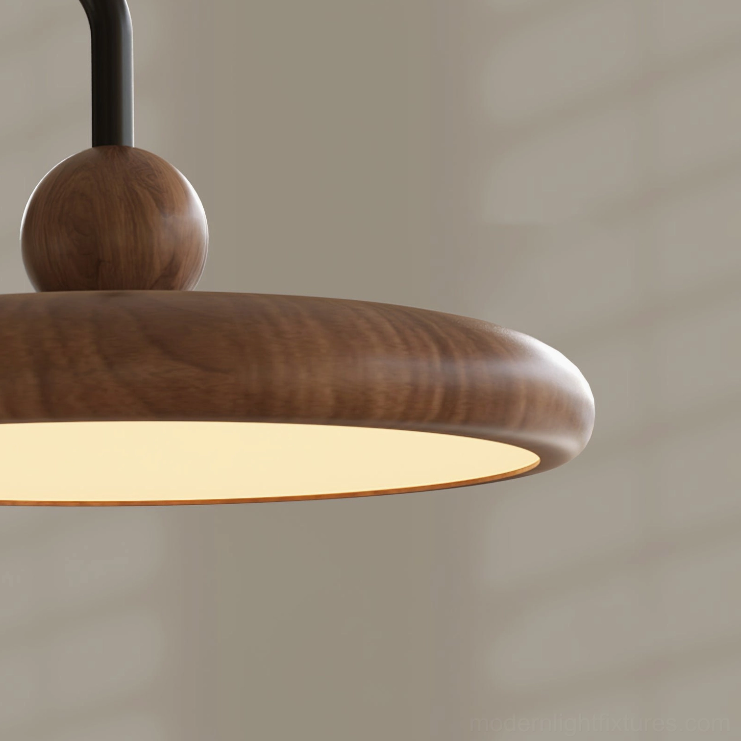 Stylish plug-in wall lamp with Nordic minimalist design, matte black frame, and warm wood-tone shade for contemporary interiors