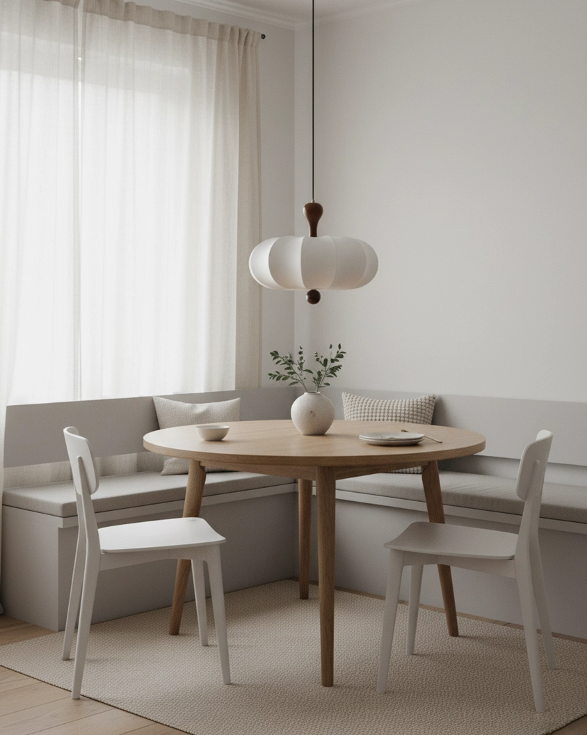 Nutria modern pendant light shade construction and light diffusion