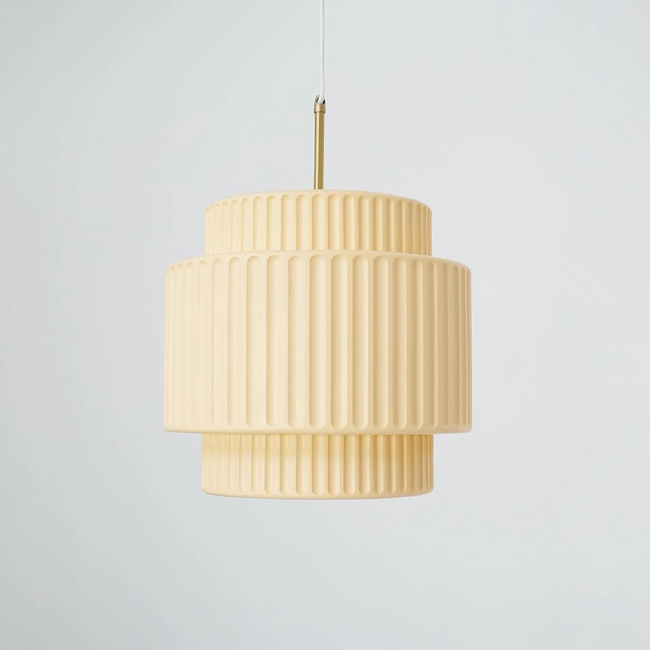 Milk coffee Nyla pendant light, neutral finish variant product photography