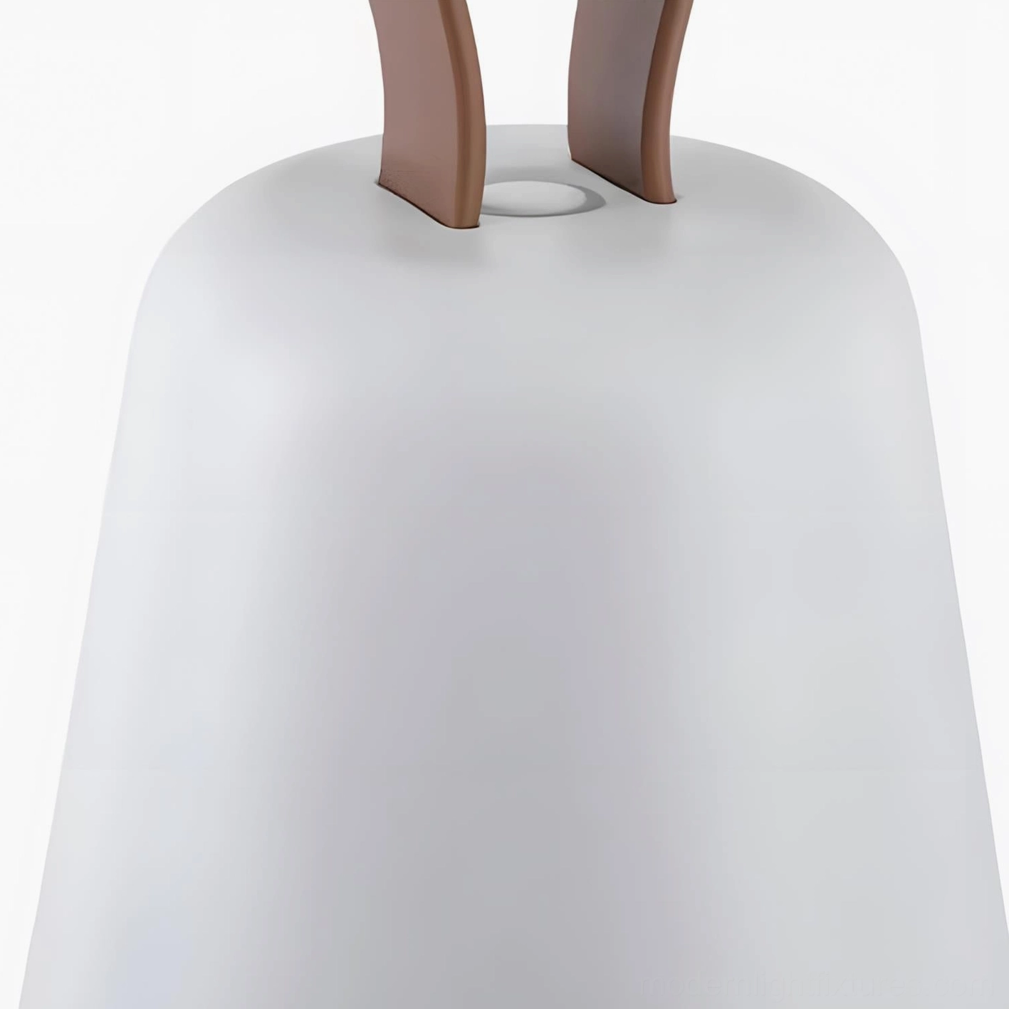 Oceana portable table lamp detail shot showing USB charging port at base, integrated LED technology