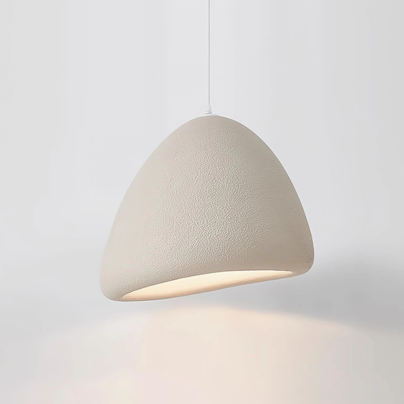 Odilia beige dome pendant light - contemporary neutral pendant lamp