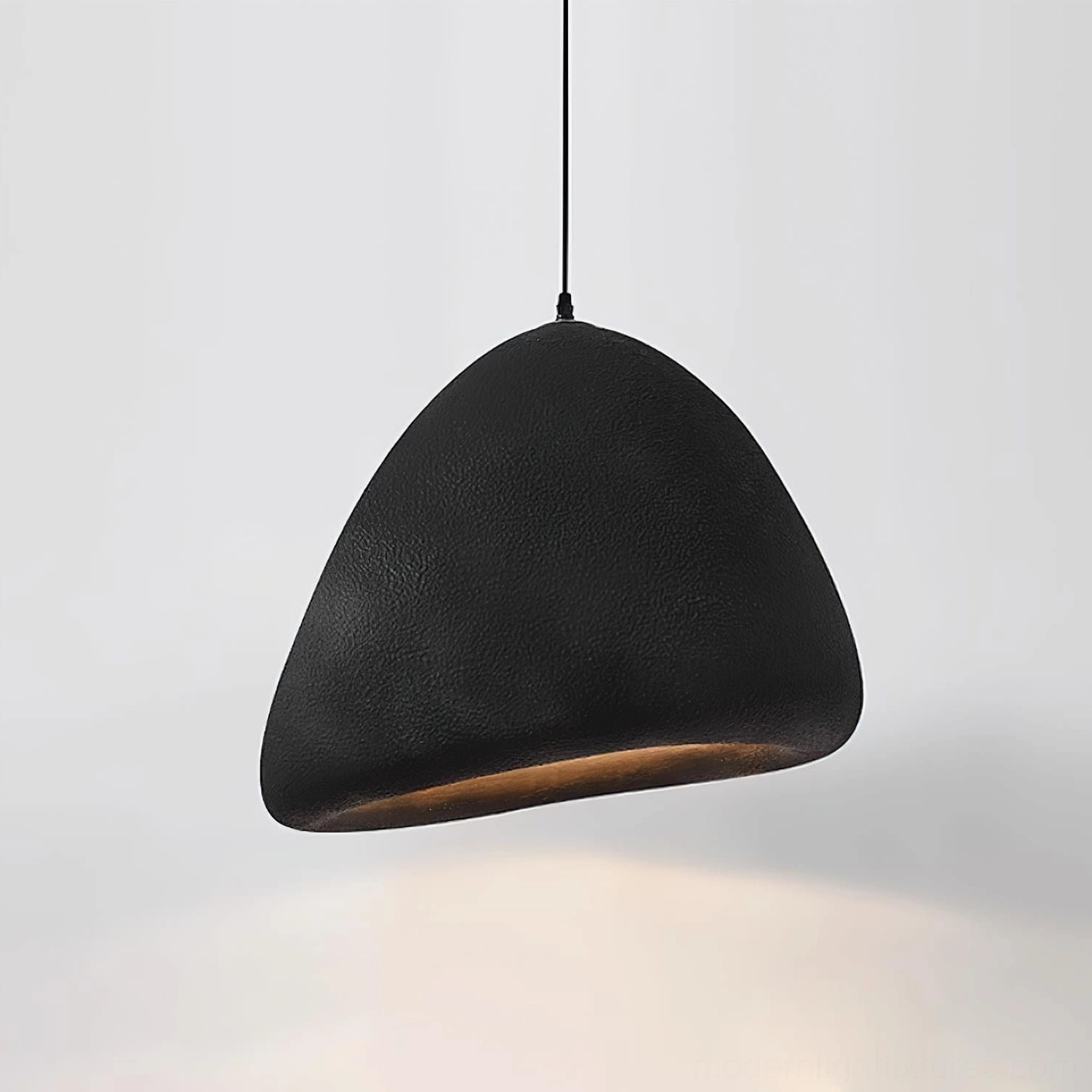 Odilia black dome pendant light - sleek modern minimalist ceiling fixture