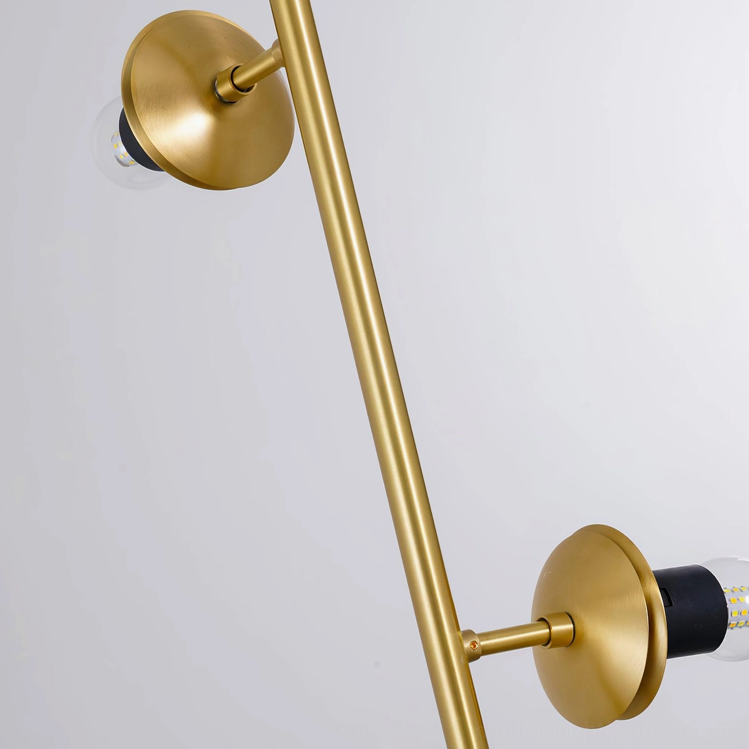 Modern glass orb chandelier close-up detail showing sphere construction and material quality