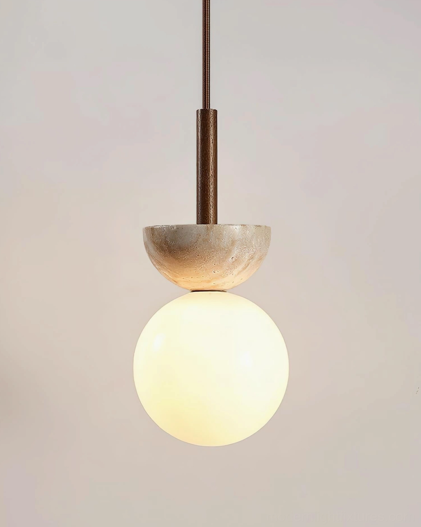 Orbis modern pendant lamp styling shot contemporary interior design accent lighting