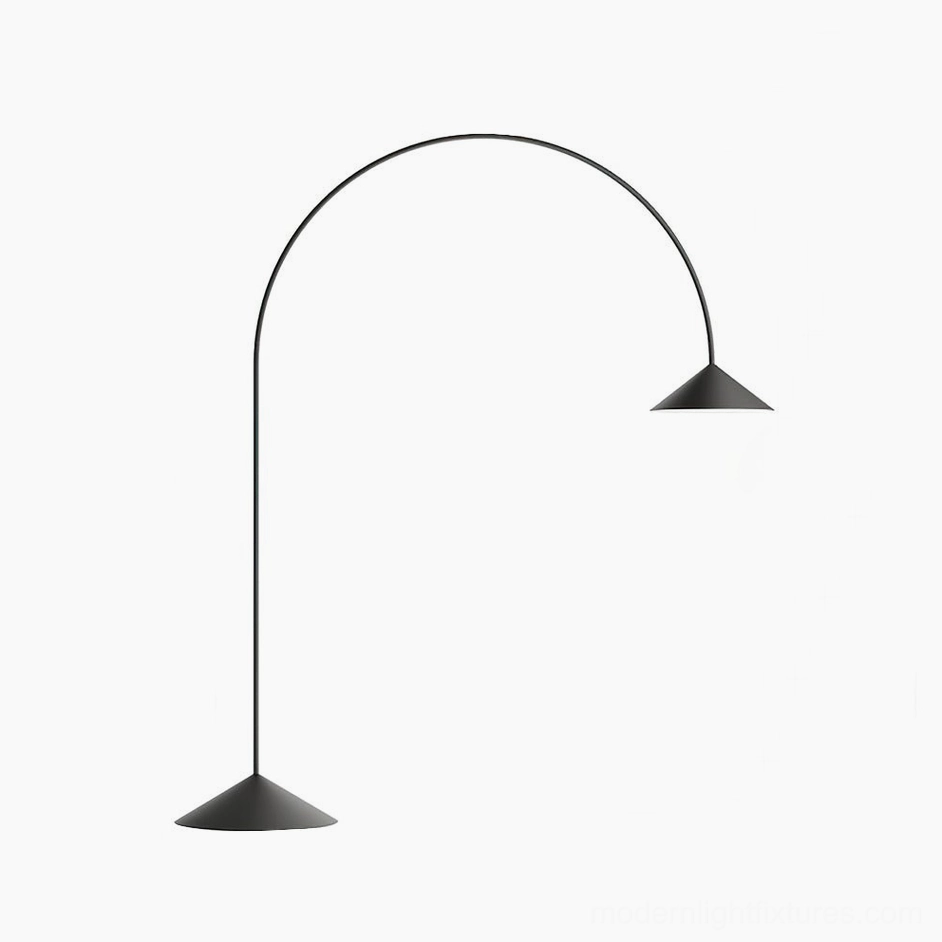 Orbitas arc floor lamp multiple color variants display showing design versatility and color palette options