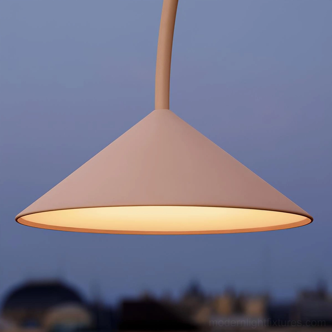 Orbitas arc floor lamp mid-century modern design with contemporary integrated LED technology