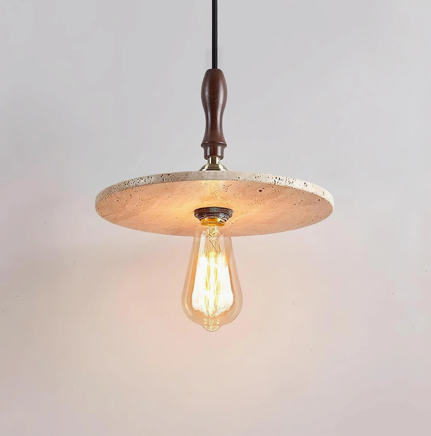Orbiton travertine pendant lamp dimmer compatible soft ambient lighting modern interior