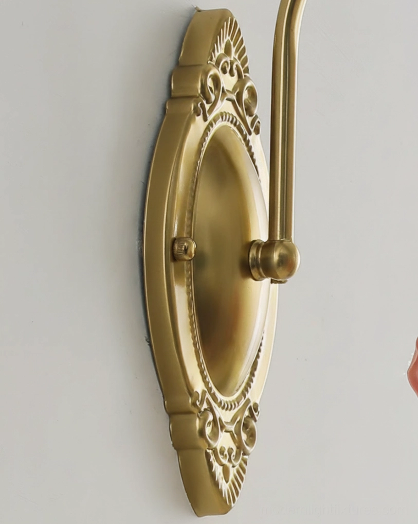Ornella botanical wall sconce all finish options including gold, white, and pink color variants