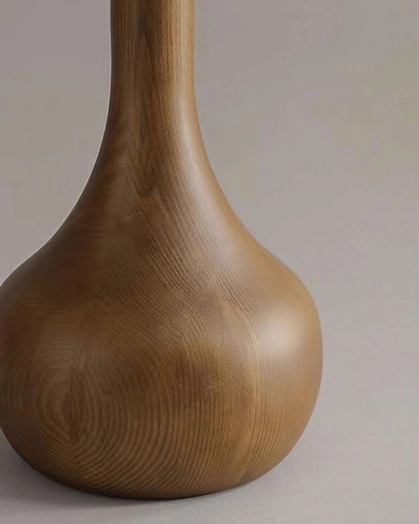 Osaka floor lamp light wood color finish - natural warm wood tone modern design