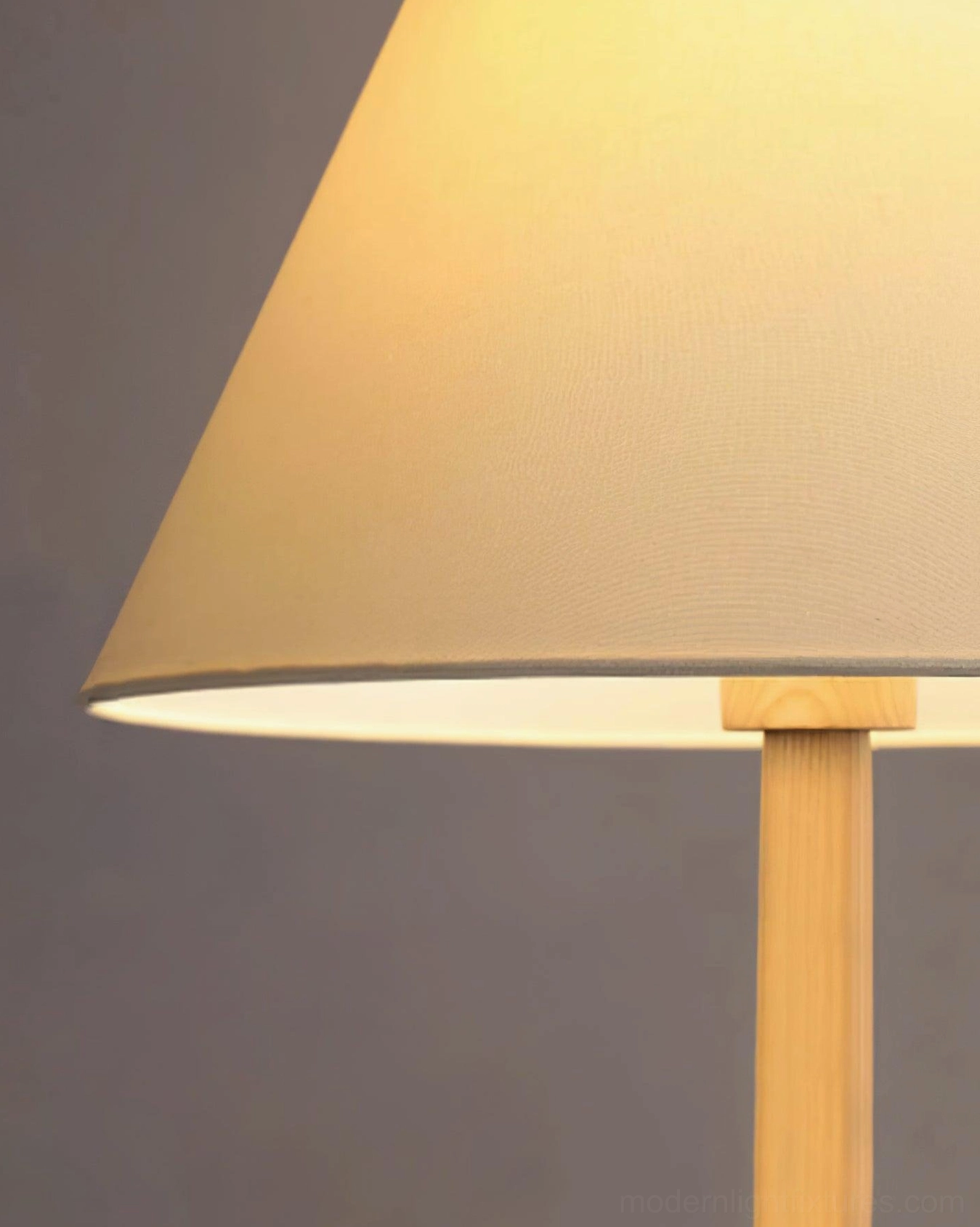 Osaka floor lamp walnut finish - rich dark brown wood contemporary standing light