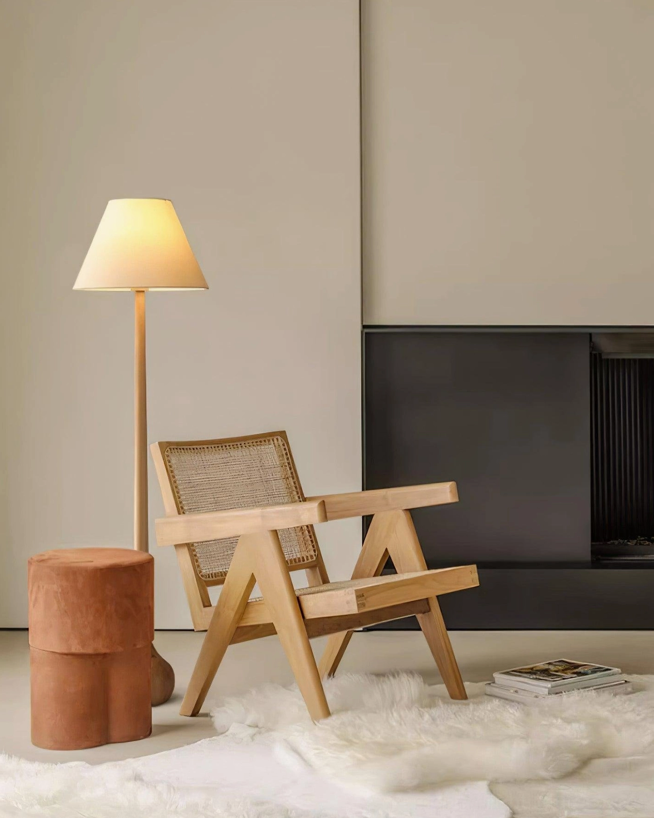 Osaka floor lamp with white finish option - contemporary modern standing light