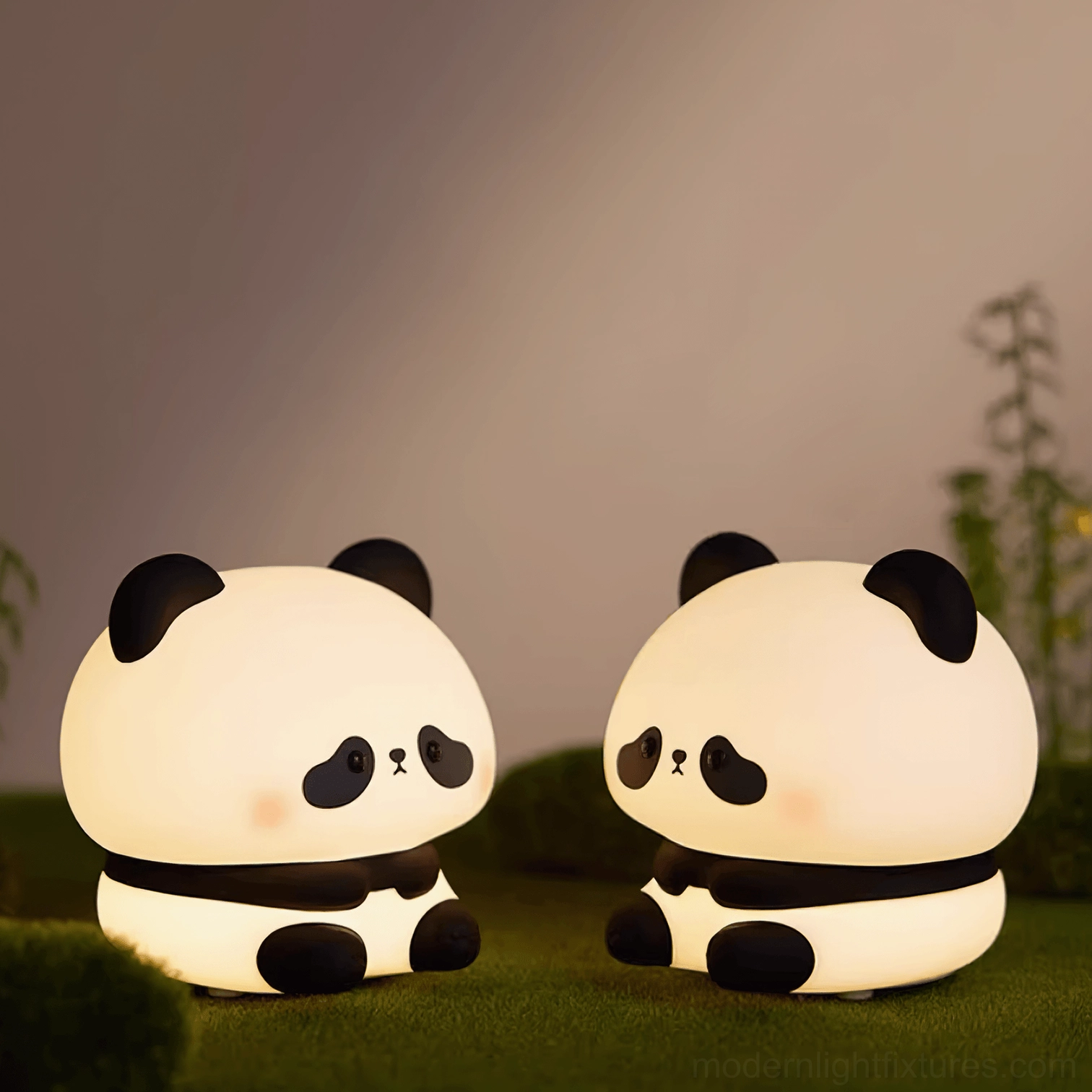 Panda night light warm 3000K color temperature sleep-friendly lighting