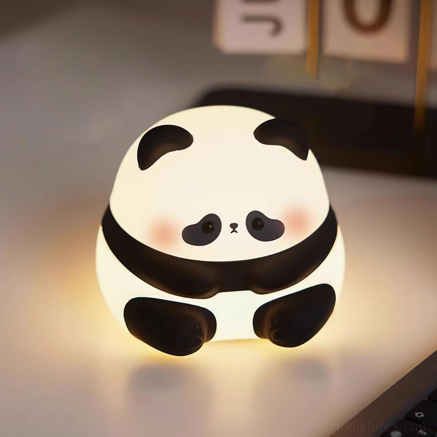 Panda night light gentle nature embodiment peaceful slumber inspiration