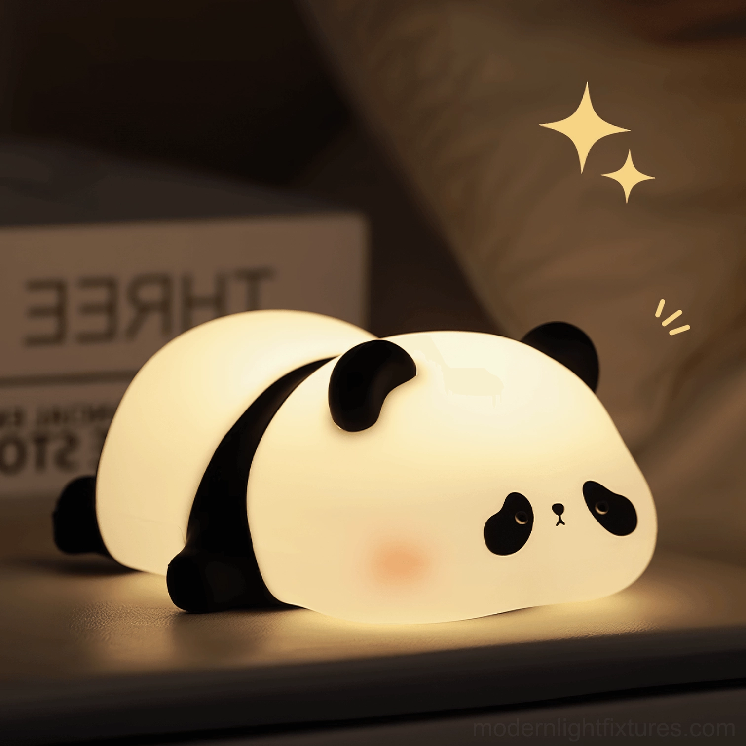Panda night light Japanese-inspired zen design peaceful ambiance