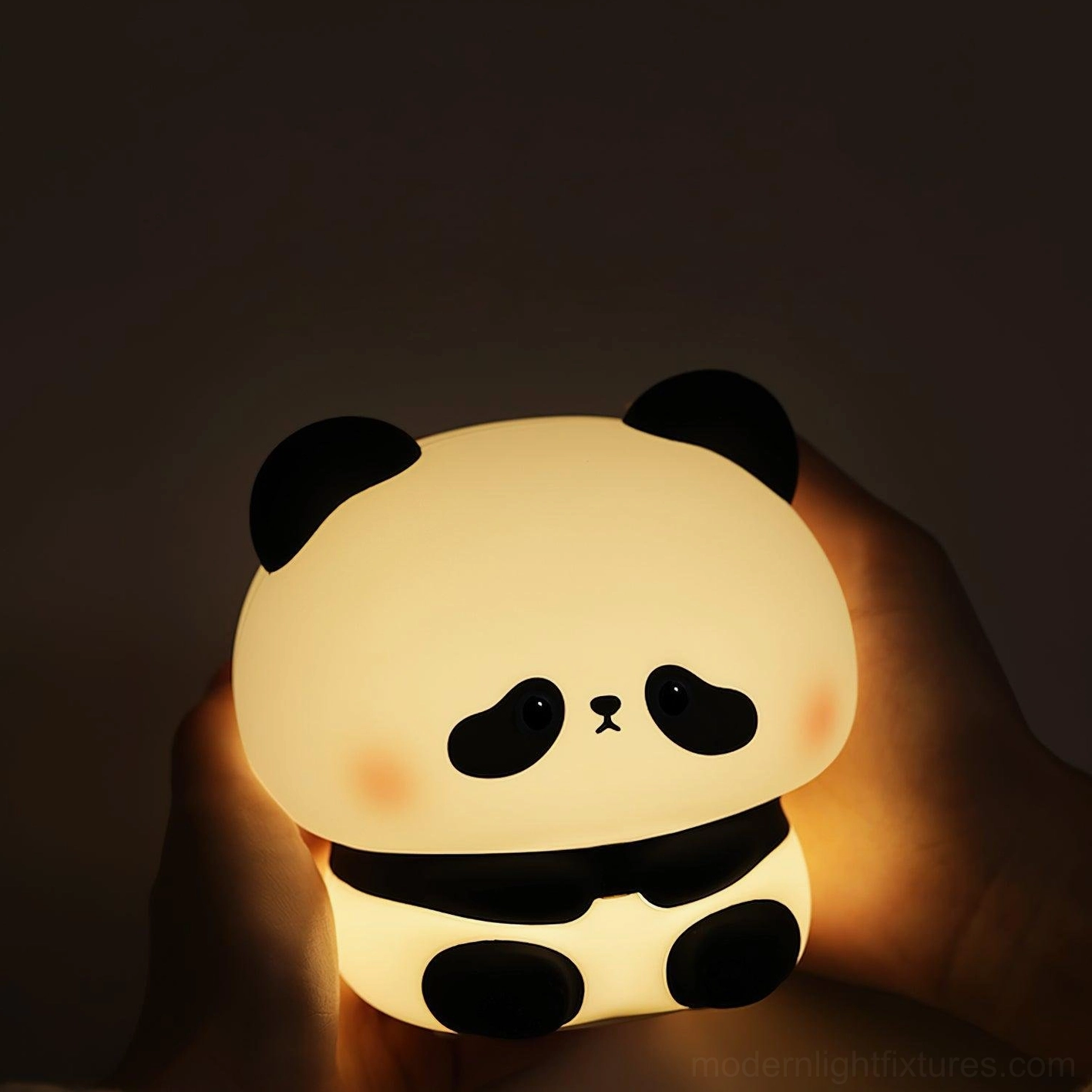 Panda night light nursery bedroom kids room ambient glow lamp