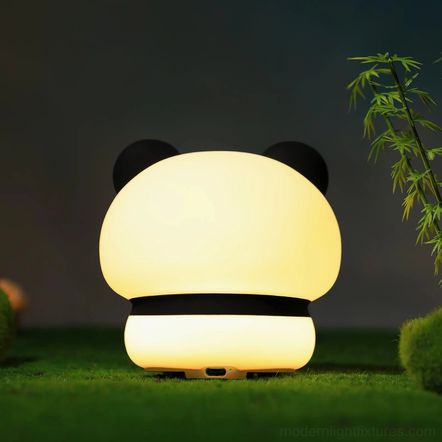 Panda night light pat switch intuitive activation easy nighttime use