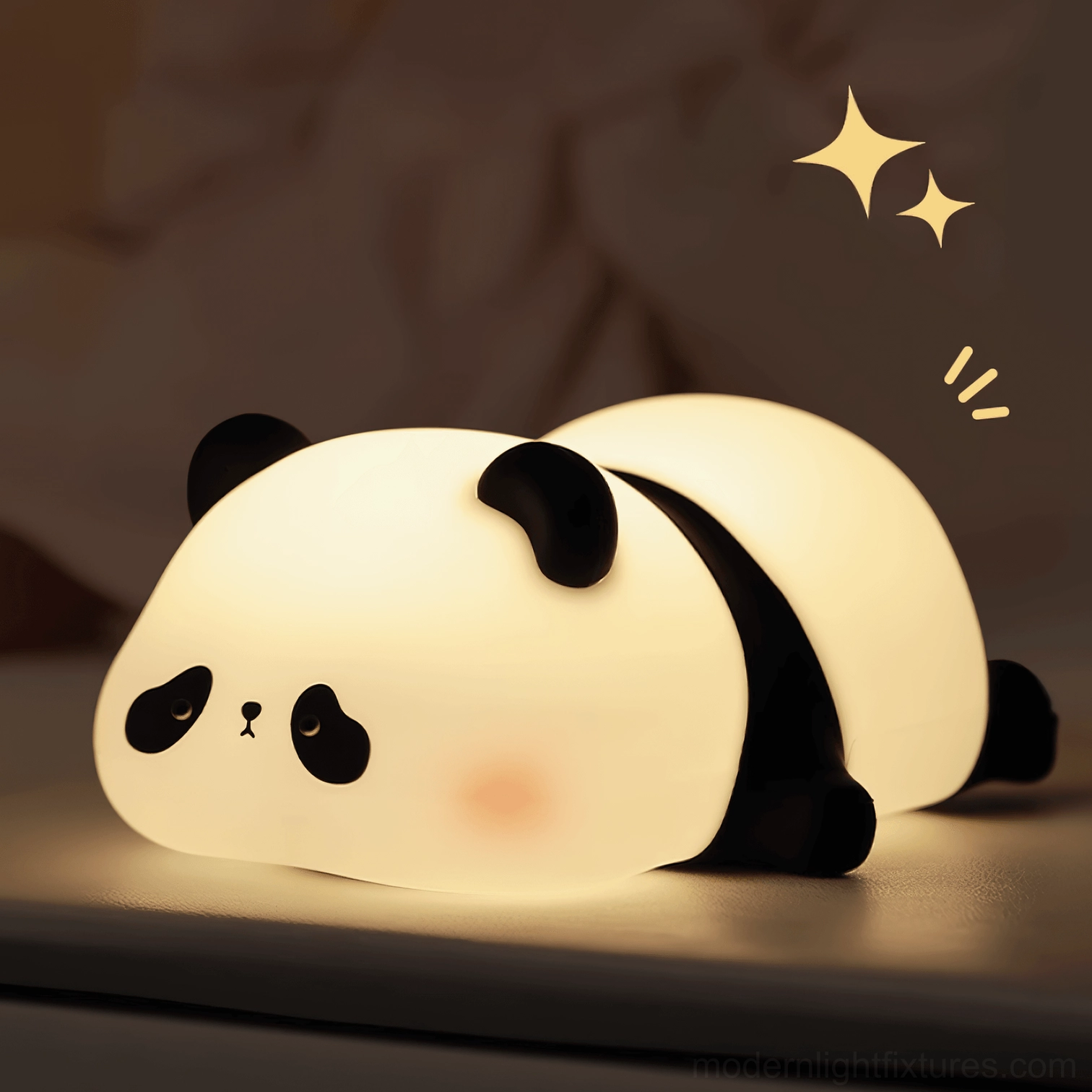 Panda night light Scandinavian design hygge cozy comfort aesthetic
