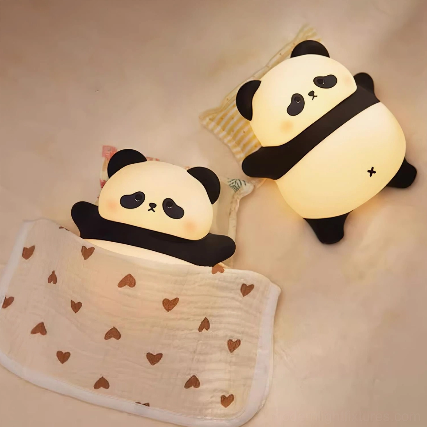 Panda night light soft matte finish premium aesthetic appeal