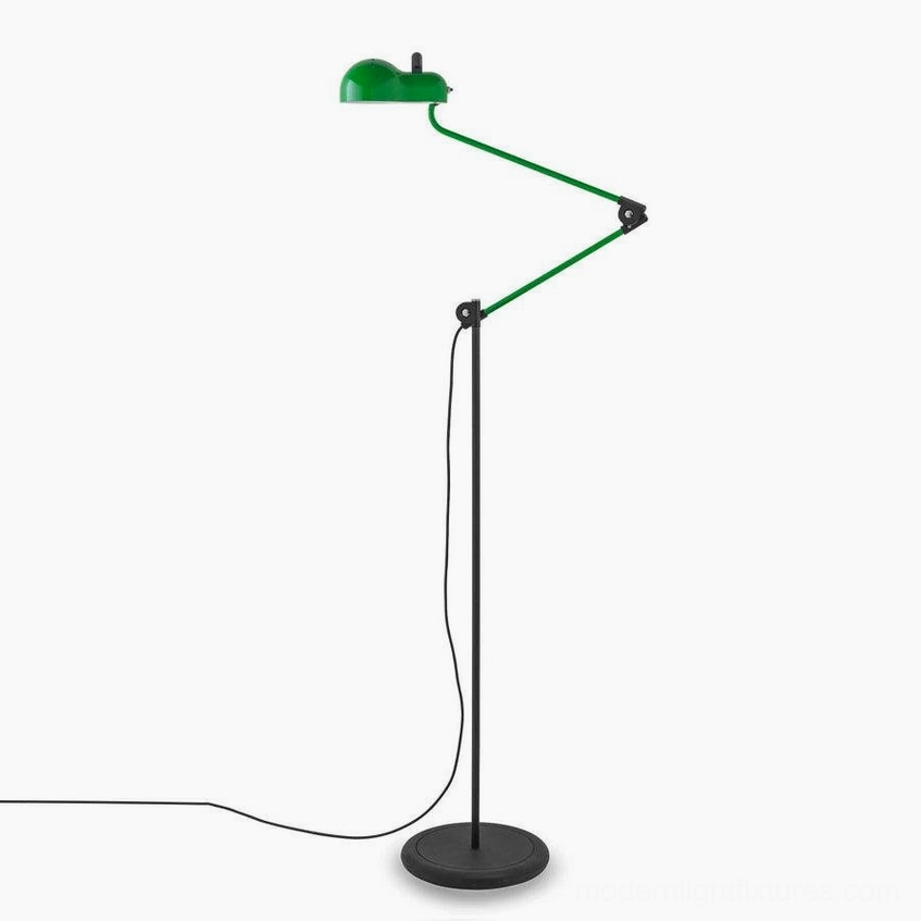 Paolo swing arm floor lamp color and finish comparison showing multiple finish options available
