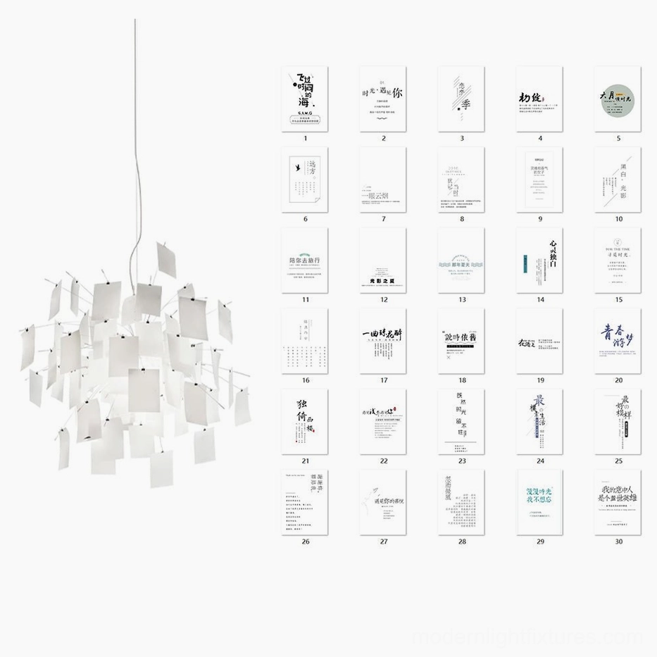 Decorative paper light sunny and fresh theme 120cm bright optimistic artistic paper arrangement