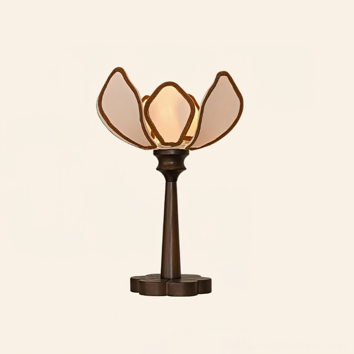 Pauline table lamp lifestyle photo demonstrating mood lighting and vintage aesthetic in home interior