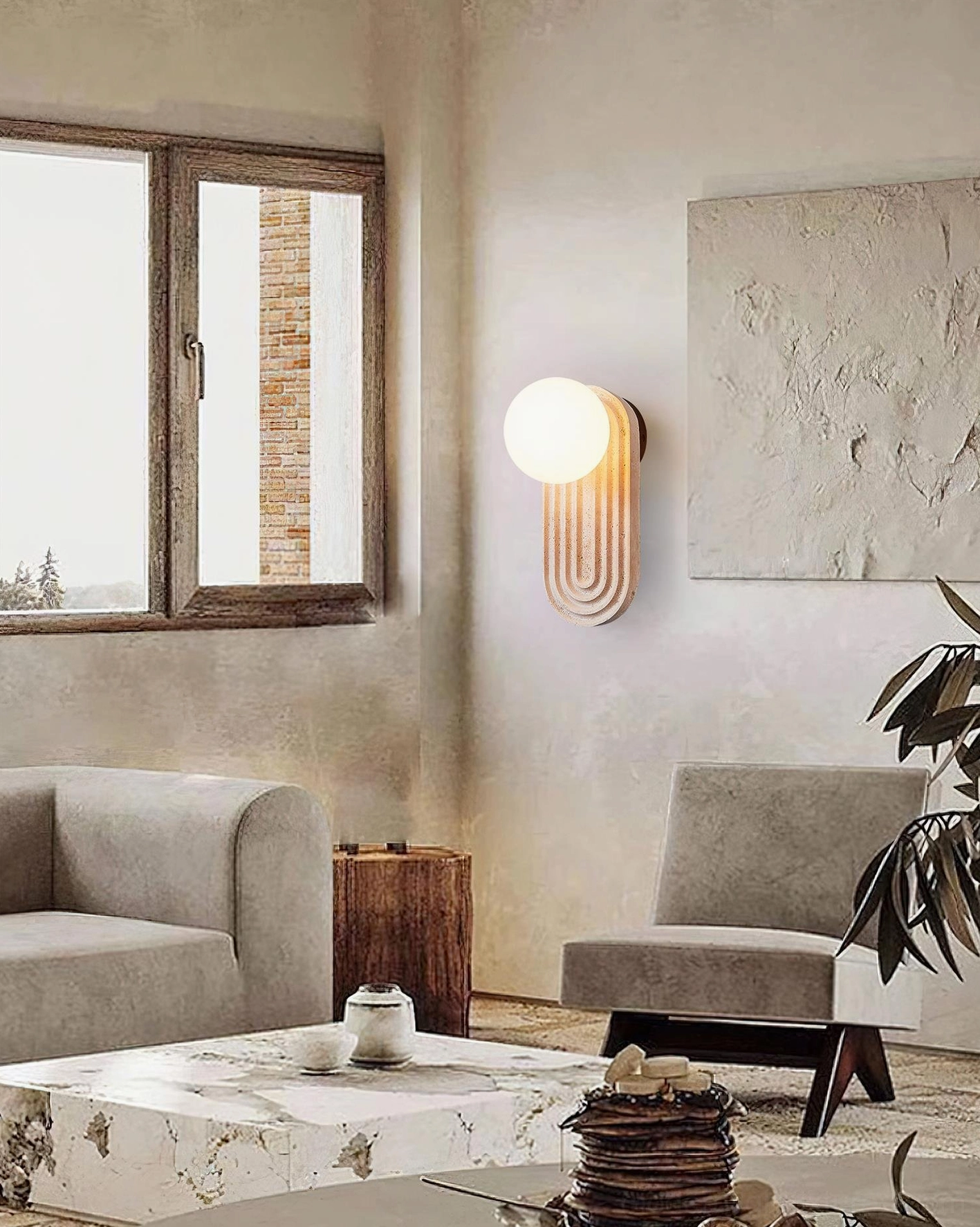 Pearla wall lamp architectural detail minimalist mounting contemporary interior design