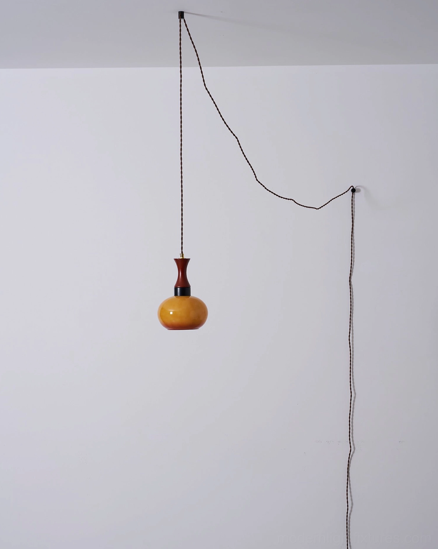 Chara pendant lamp detail showing craftsmanship and vintage-modern design heritage