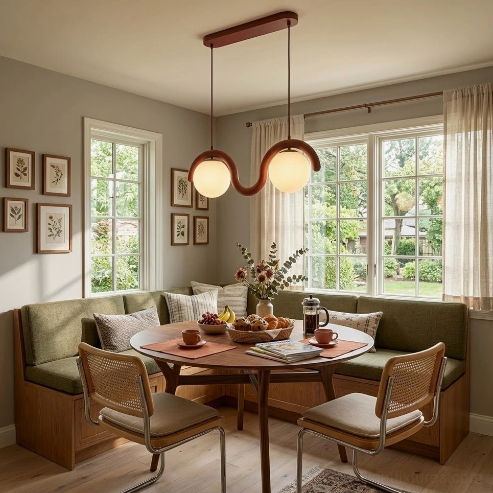Modern multi-head linear pendant lamp suspension system and wire adjustment mechanism