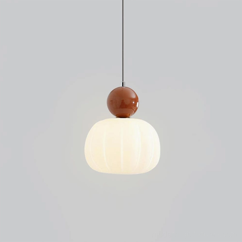 Morris ribbed pendant lamp bottom view showing G9 socket and acrylic diffusion - technical fixture view