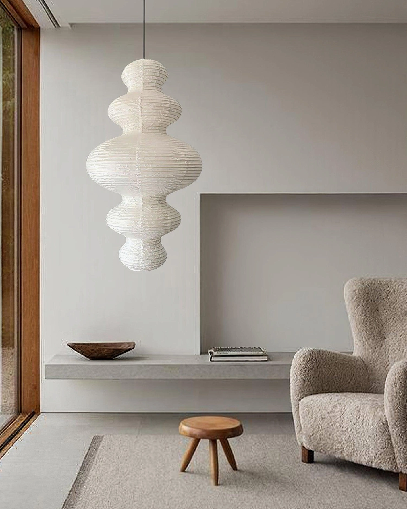 E26 E27 socket compatible modern pendant lamp showing bulb installation compatibility