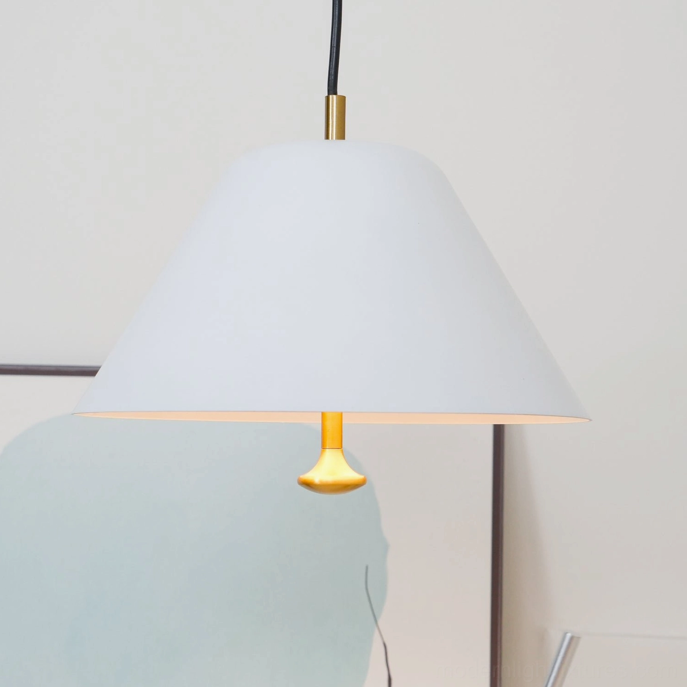 Pendant light fixture hardwired installation professional electrical connection detail