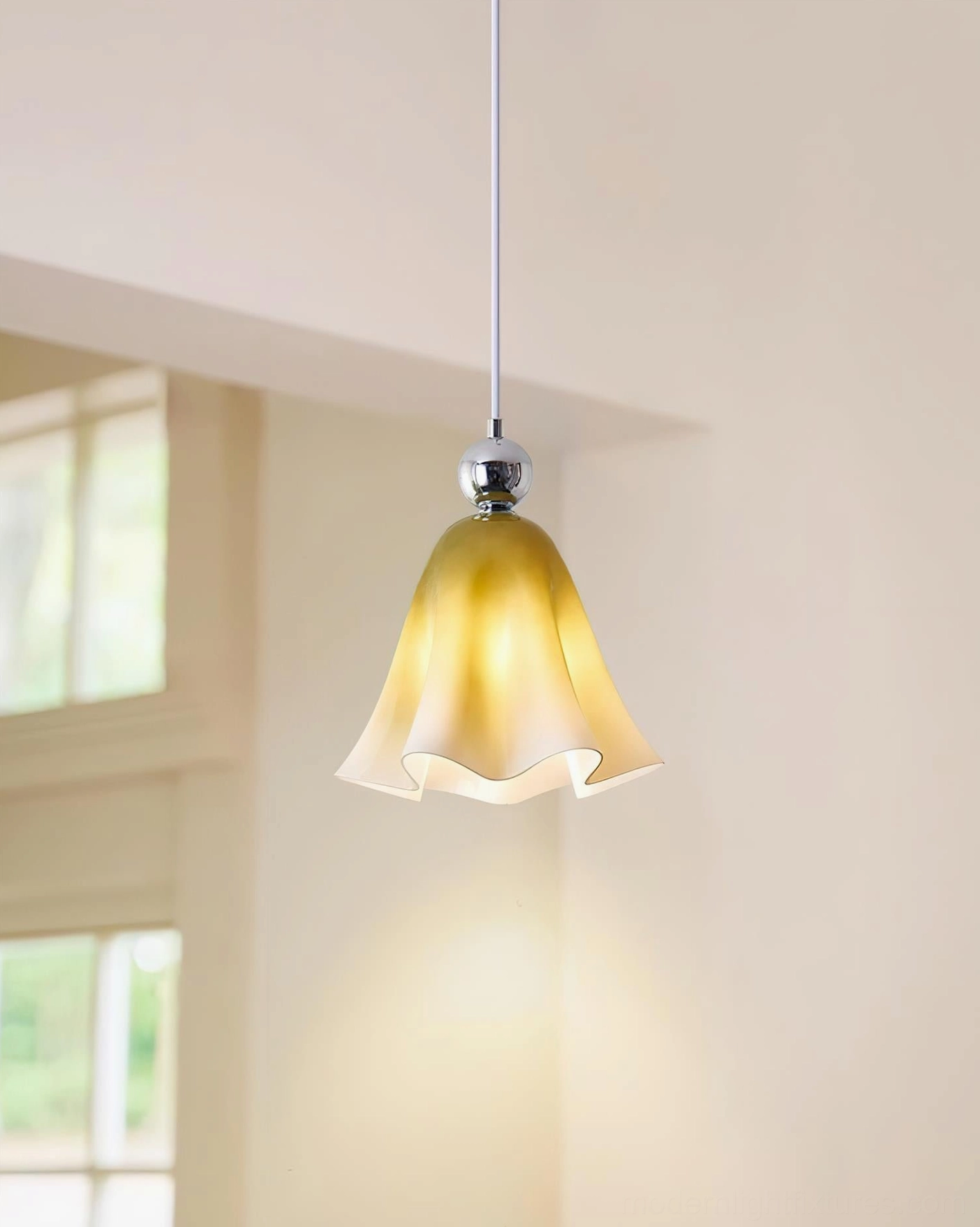 Vellia pendant light installation view contemporary pendant lamp hanging system