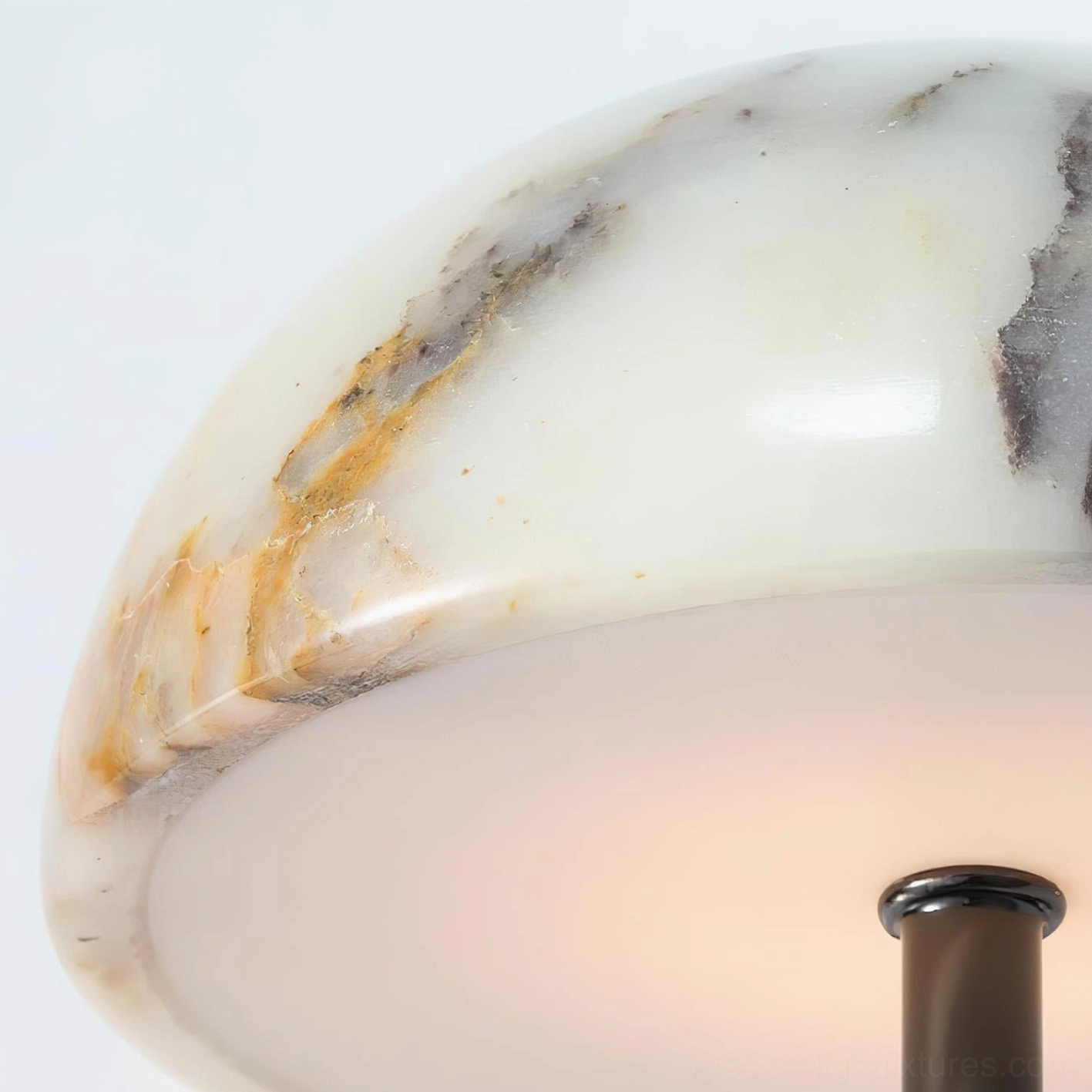 Penta wall lamp black and white marble dome shade modern minimalist sconce design