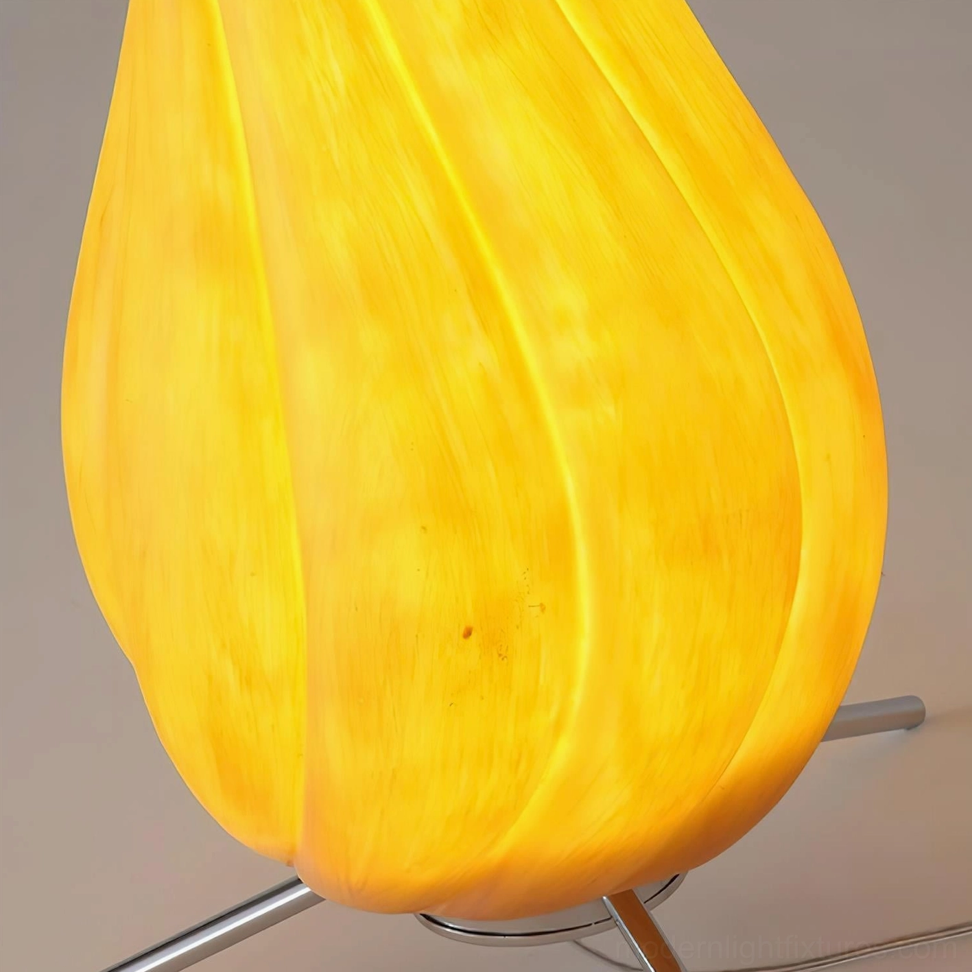 Pepperpod twisted column floor lamp full product presentation with foot switch control and power cord