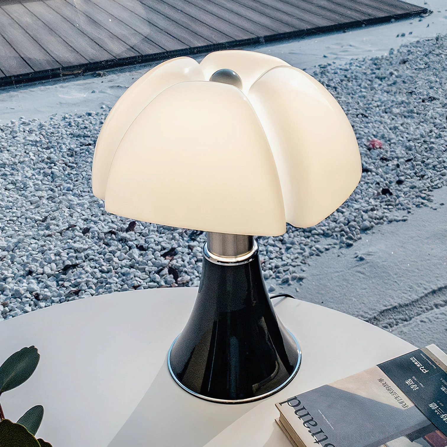 Petalica table lamp contemporary organic petal form design modern minimalist interior accent piece