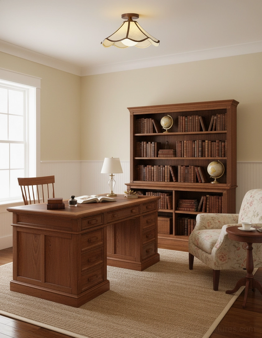 Petalora semi-flush ceiling light fixture - complete product overview modern farmhouse style