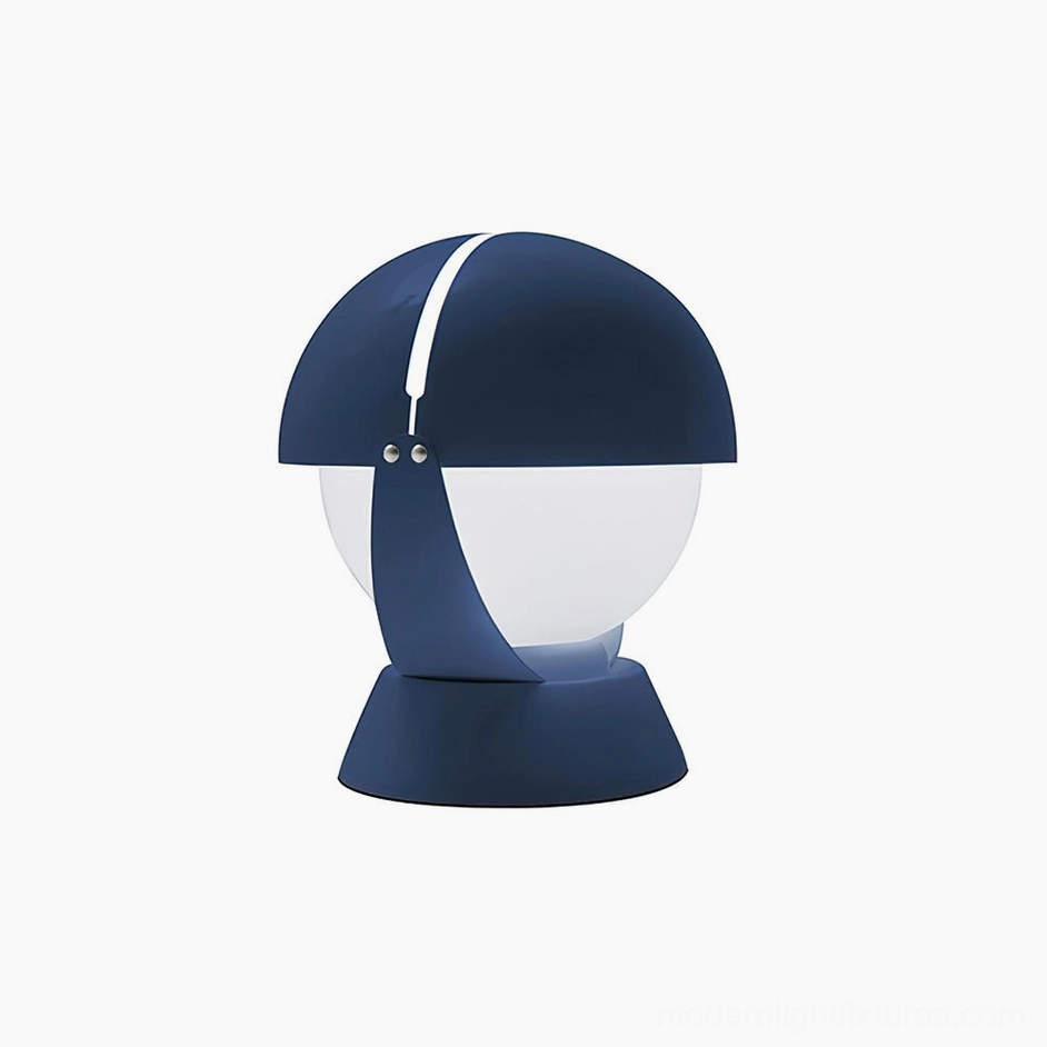 Pileino blue table lamp with adjustable shade delivering warm accent lighting to home interior