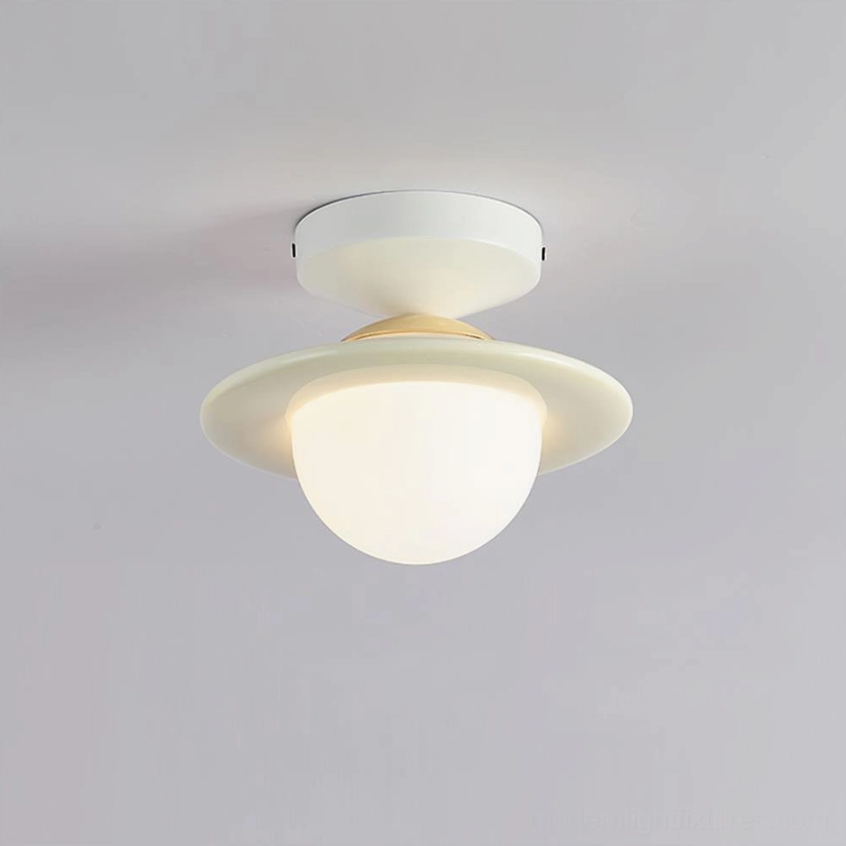 Modern planet flush mount ceiling light fixture with G9 socket and hardwired installation