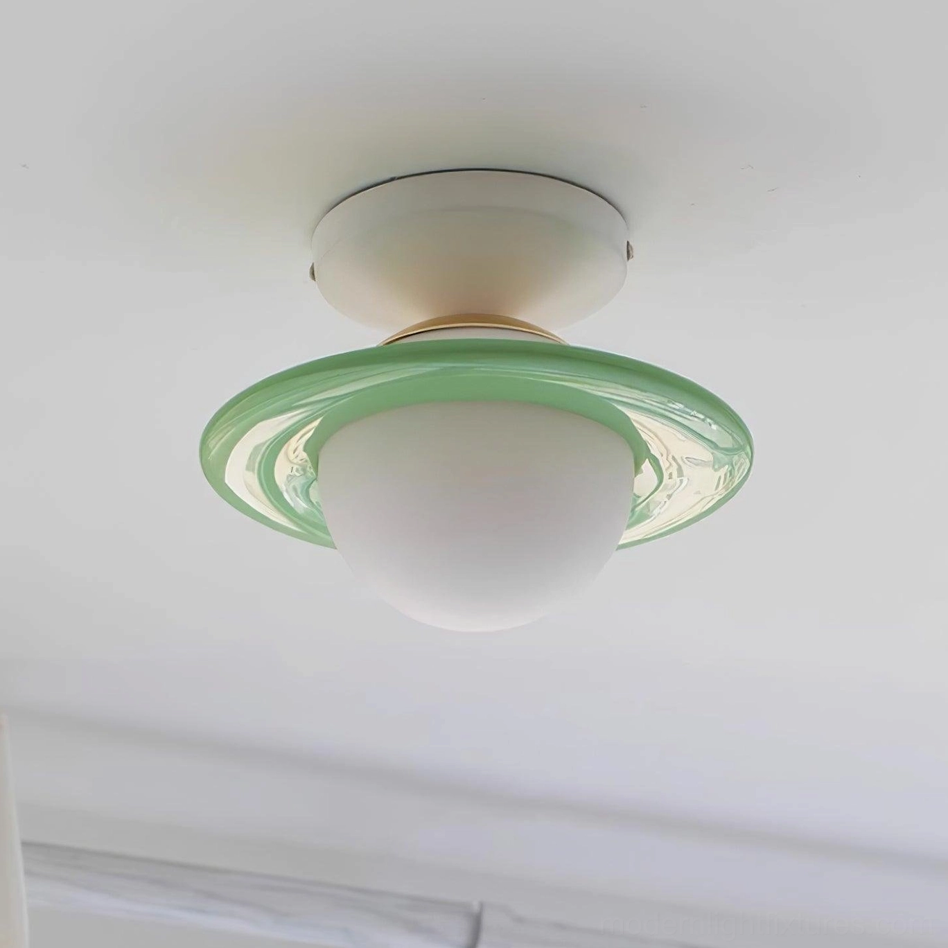 Planet ceiling light fixture demonstrating versatile installation in contemporary home spaces