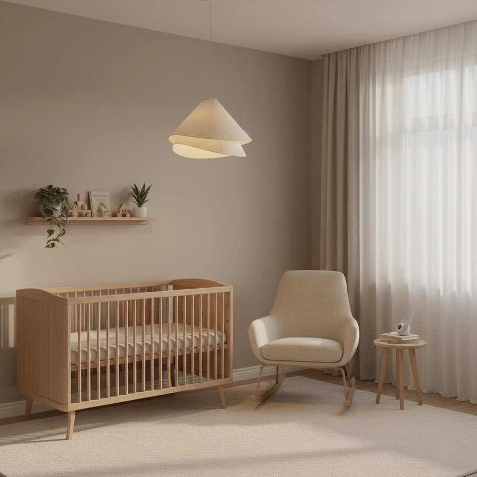 Pleated pendant light installation process and mounting hardware compatibility