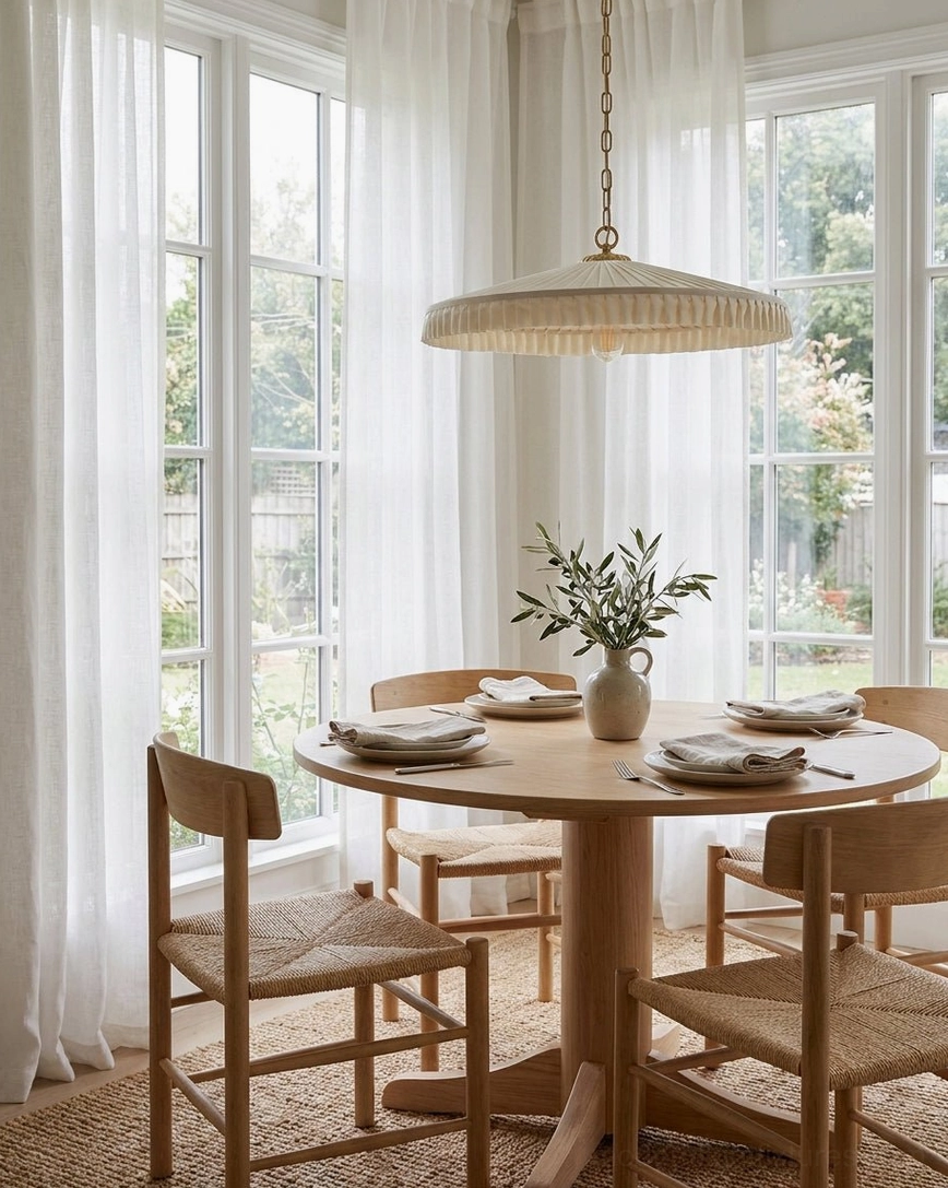 Pleated pendant light metal chain and cap hardware, adjustable suspension for hanging