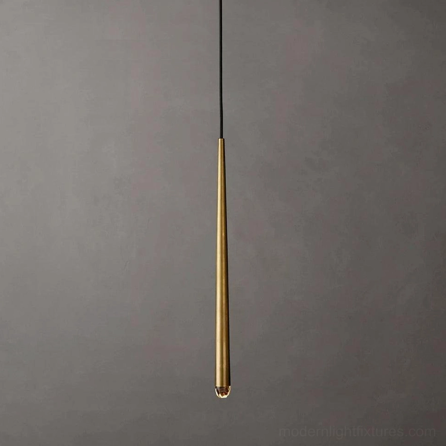 Polished brass suspended cluster chandelier architectural lighting design