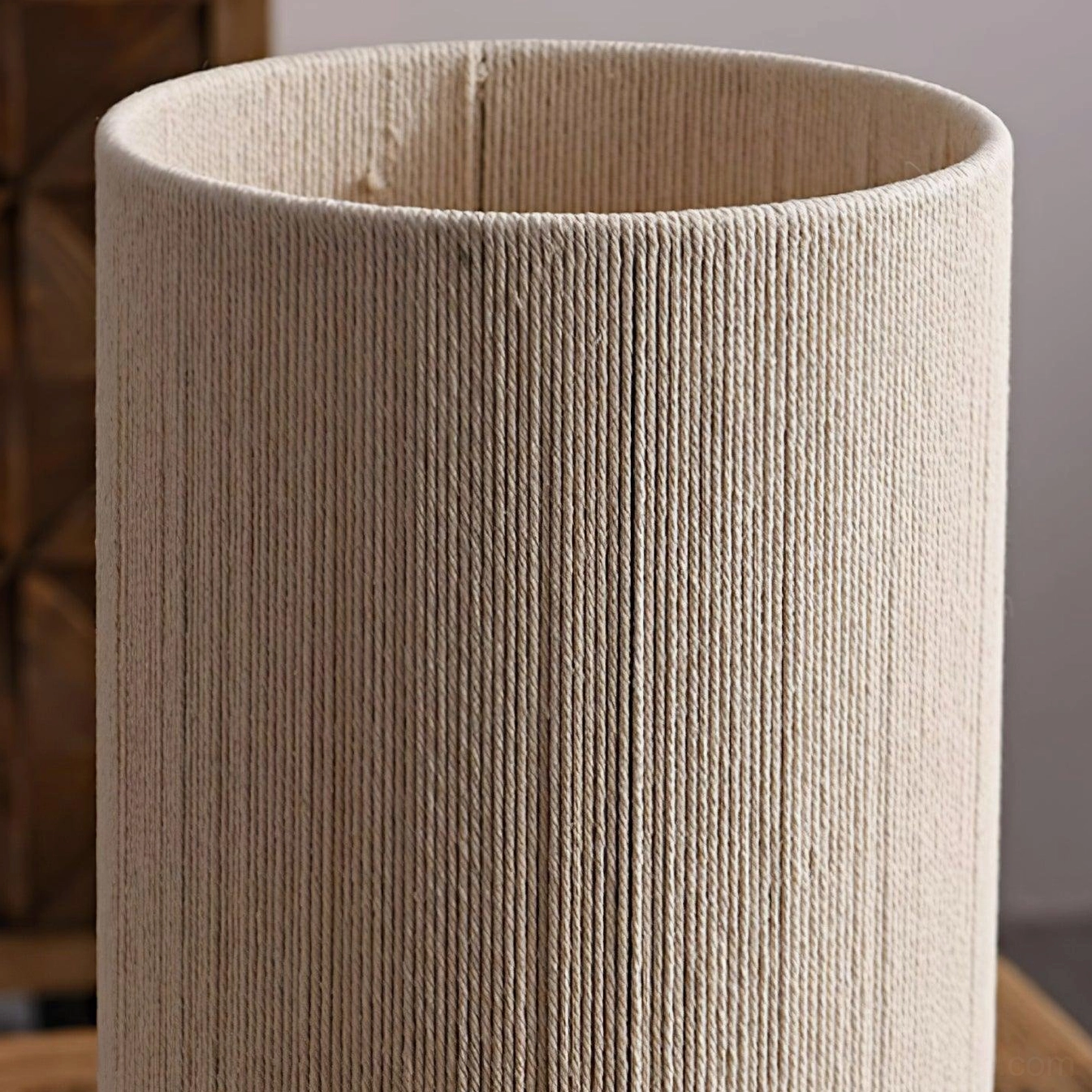 Polished walnut wood lamp base showcasing craftsmanship and natural wood beauty