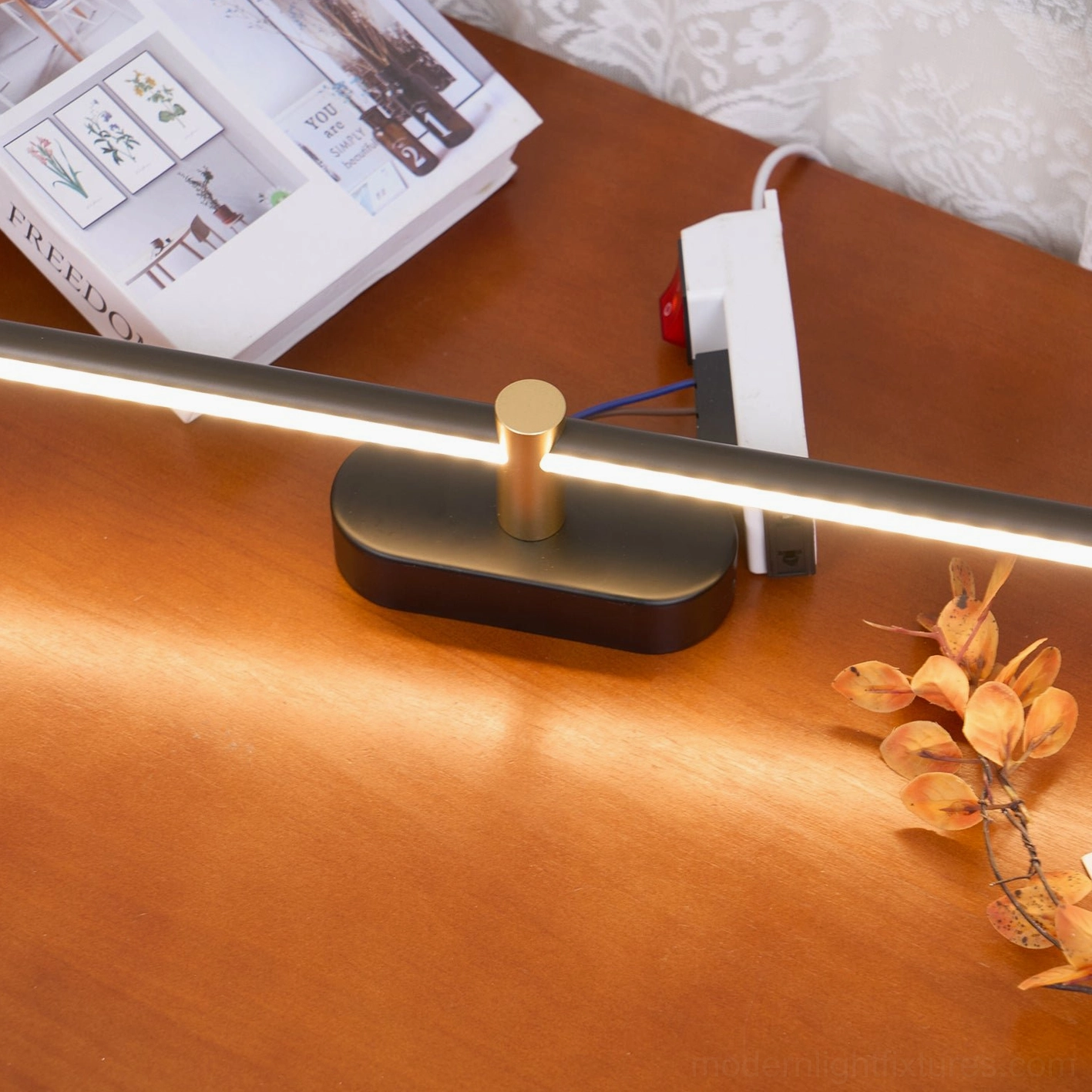 Architectural linear wall lamp metal aluminum acrylic materials premium residential fixture