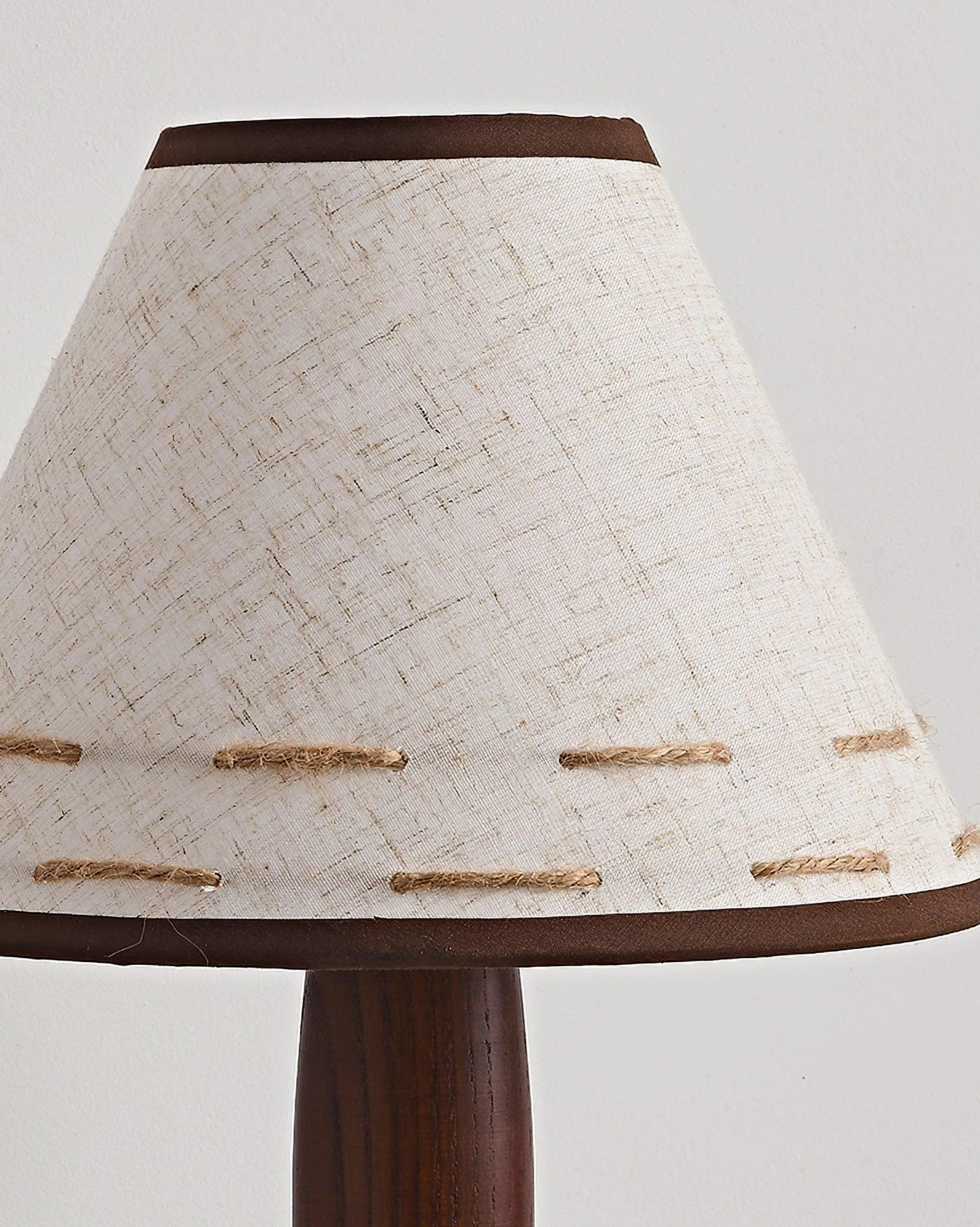Premium terracotta and ash wood table lamp - classic mid-century modern silhouette