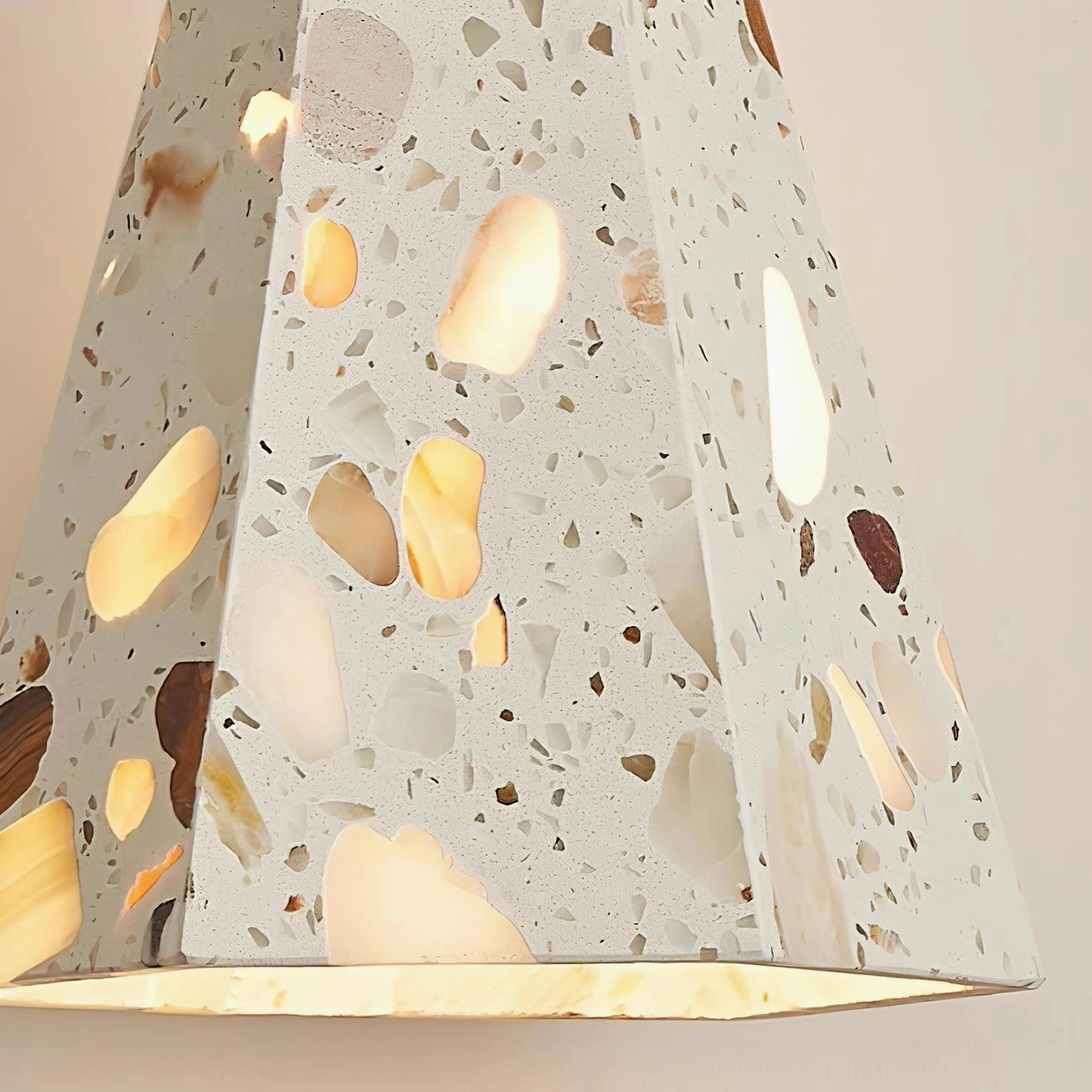 Premium terrazzo pendant lamp collection showcasing multiple models and design variations
