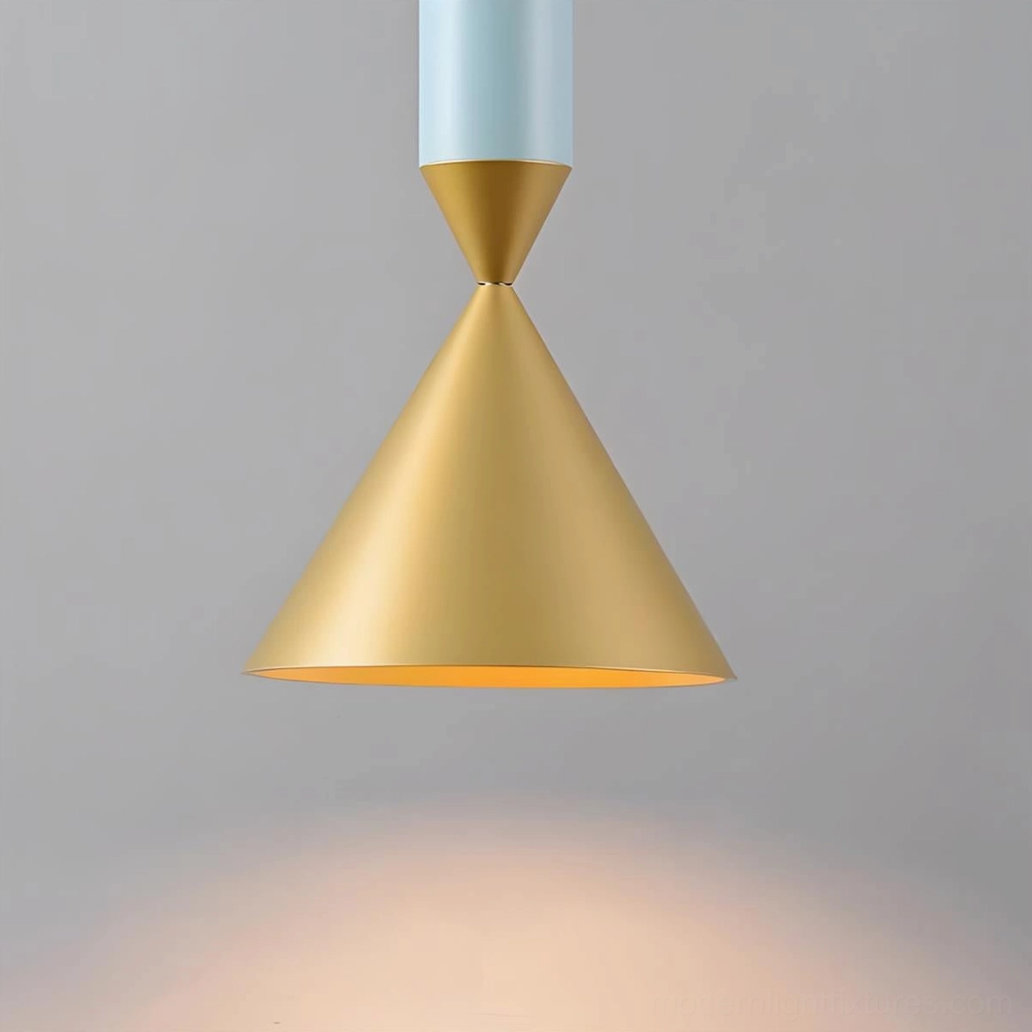 Pylon pendant light multi-fixture arrangement demonstrating design versatility and styling combinations
