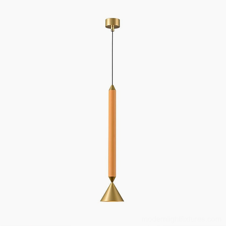 Chrome and pink Pylon pendant light variant with warm white 3000K color temperature display