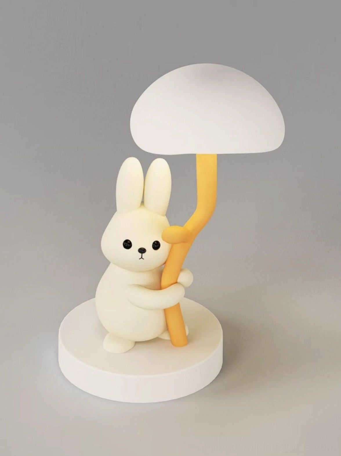 Rabbit hug table lamp dorm room desk essential with USB charging function